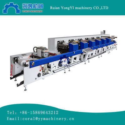 RY-320 8 Renkli Çift Servo Motor Flexo Grafik Yazıcı Etiket PA PE CPP İstasyon Baskı Makinesi