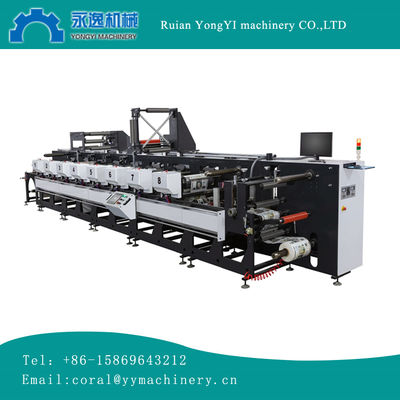 RY-320 8 Renkli Çift Servo Motor Flexo Grafik Yazıcı Etiket PA PE CPP İstasyon Baskı Makinesi